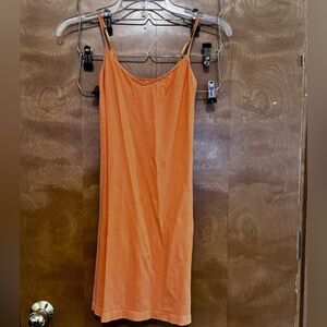 New free people orange mini slip xs/s